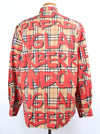 Burberry Graffiti Check Shirt Red M(100) 155518340 [P]