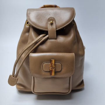 Gucci Bamboo Mini Backpack Beige 155518344