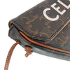 CELINE Logo-Druck Triomphe Dreiecks Canvas Tan Crossbody Bag 195902 155518536 [P]