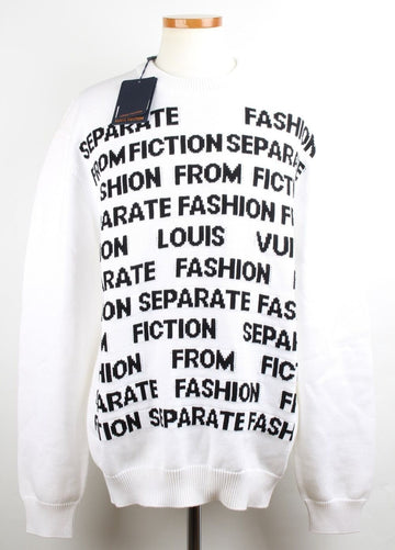 Louis Vuitton Limited Edition Letter Embroidery Knit Sweater XXL(110) 155520340