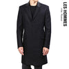 LES HOMMES Leather Collar Single Classic Coat LHB100A LB100A 9000 148184390 [P]
