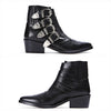 TOGA PULLA AJ006 PELLE BLACK レディース バックル アンクルブーツ 146725189 [P]