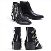 TOGA PULLA AJ006 PELLE BLACK レディース バックル アンクルブーツ 146725189 [P]
