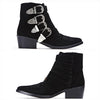 Toga Pulla AJ006 SUEDE BLACK Women's Buckle Ankle Boots 146725187 [P]
