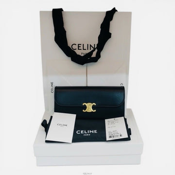CELINE Triomphe Klappenleder Große Geldbörse 10E313DPV 155520631