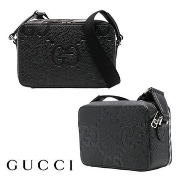 GUCCI レザー クロスバッグ ブラック 151467033