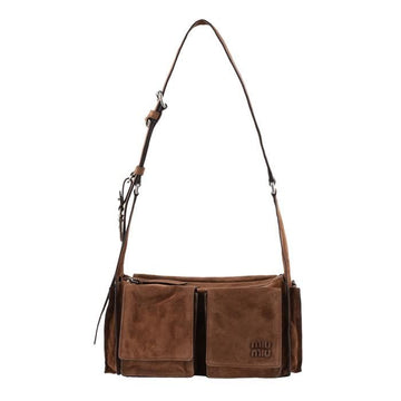 Miu Miu Utility Suede Shoulder Bag 155525099