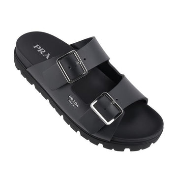 Prada Cross Strap Rubber Slide 155525124