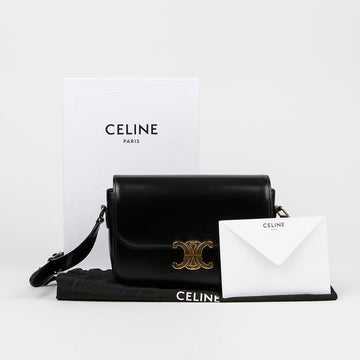 CELINE クラシック トリオペ ミディアム ショルダー クロスバッグ 155222277