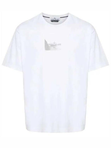 Stone Island Reflective Print Cotton Jersey T-Shirt Regular Fit 80152RC88 V0001 133073361