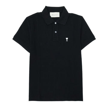 AMI スモールハートロゴ男女共用ポロ半袖Tシャツ HPL411 760 045 155526384