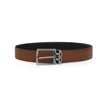 Salvatore Ferragamo Double-sided Calfskin Men's Belt 61445309