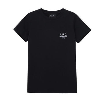 APC Short Sleeve T-shirt Dennis Embroidered Logo Black Women 40699354
