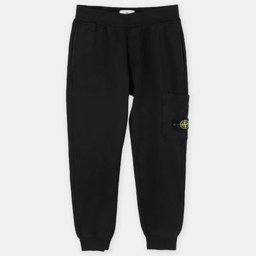 STONE ISLAND 23 S/S ストーン キッズ ワッペン パッチ トレーニング パンツ (ブラック) 781661540 V0029 54757850