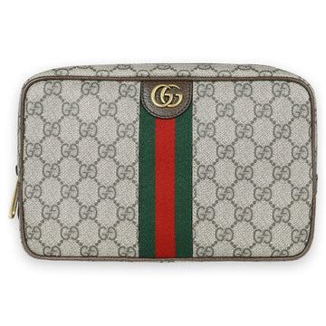 Gucci Women's Savoy Ophidia Supreme Clutch Bag (Brown) 760019 96IWT 8745 126934543