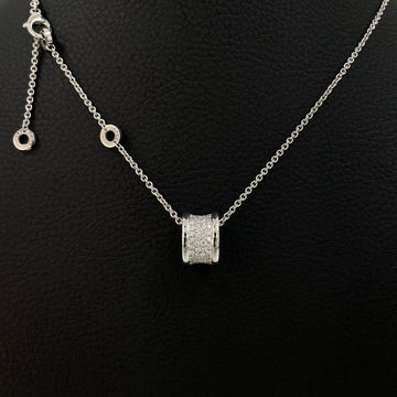 BULGARI 18KホワイトゴールドダイヤモンドパーベビゼロワンネックレスH00267 154161789