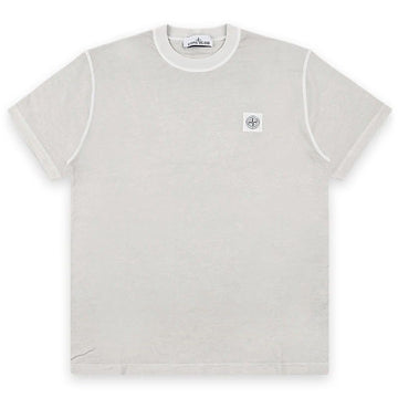 Stone Island Stone Men's Compass Logo Patch Short Sleeve (Pearl Grey) L1S15 2100026 S0057 V0161 150976213