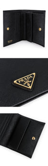 Prada Women’s Triangle Logo Saffiano Leather Wallet 161474183 [P]