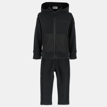 MONCLER モンクレール キッズ フーデッド ジャケット トレーニング セット (ブラック) 8M00019 899M4 999 54741006