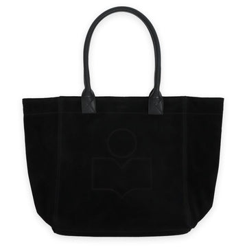 ISABEL MARANT Yankee Small Suede Logo Tote Bag Schwarz PM0002FA A1C14M 01BK 60539374
