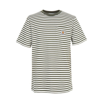 CARHARTT エズラ ストライプ ポケット メンズ 半袖 Tシャツ I036179 3KVXX 155527147