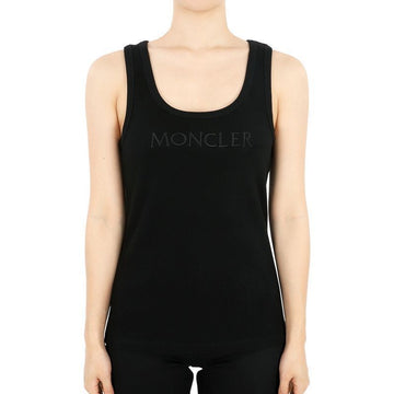 MONCLER モンクレール レディース ラウンドネック ノースリーブ Tシャツ (ブラック) 8P00006 89AK6 999 77619148