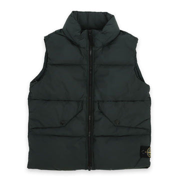 Bobo Choses Stone Kids Wappen Patch Down Vest (Dark Green) 8116G0123 V0057 98665343