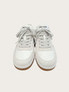 Prada White Suede Leather Triangle Sneakers 155528070 [P]