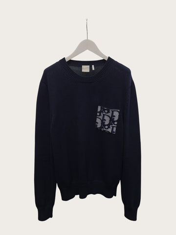 Dior Navy Blue Oblique Sweater 155528078