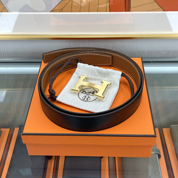 HERMES リバーシブルベルト 100 ブラック/ゴールド 金具マット 32mm 155528153