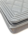CHANEL Boy WOC Caviar Black Silver Tone (AP1117) 155529425 [P]