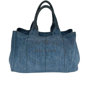 Prada Denim Milano Canapa Tote Bag B1877B 155532763