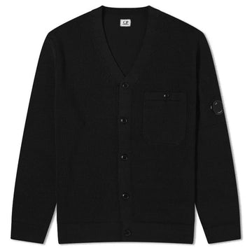 CP COMPANY CP 24SS レンズ ワッペン Vネック ポケット カーディガン ブラック 16CMKN125A 006482A 999 122482583