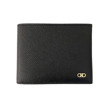 SALVATORE FERRAGAMO 26SS Double Gancini Geldbörse Schwarz 66-1451 0775644 151630891