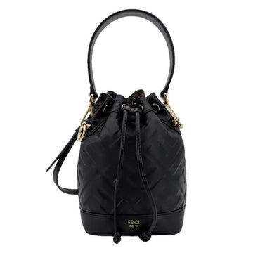 FENDI Montrezzo FF Logo Mini Bucket Bag Schwarz 8BS093 ANWT F0KUR 150726944