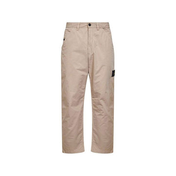 STONE ISLAND 26SS mercerisierte Baumwoll-Ripstop-Chino-Hosen beige L1S153100008 S0298 V009A 153890858