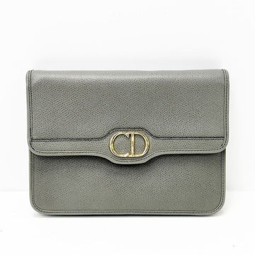 DIOR グレー CDロゴ ゴールドチェーン スモール ショルダー クロスバッグ 4VDIB33477 104436537