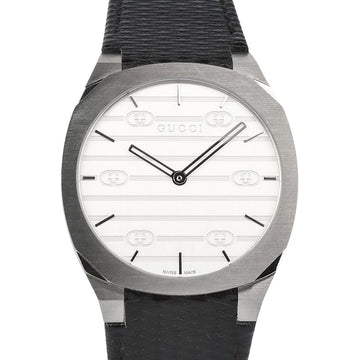 Gucci Silver Steel 25H Men's Watch 37091 155543804