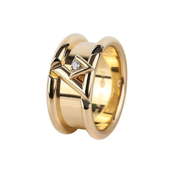Louis Vuitton Yellow Gold Diamond Band Ring 53 - 37054-1 155544191