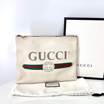 Gucci Clutch Bag White (500981) 155546736