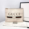 GUCCI Clutch mit Logo Druck Weiß (500981) 155546736 [P]