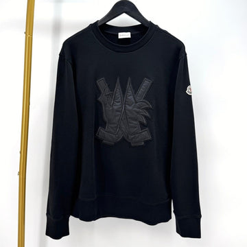 MONCLER ロゴパッチスウェットシャツ ブラック 155547286