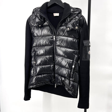 MONCLER Strick-Padding-Jacke Schwarz 155547292