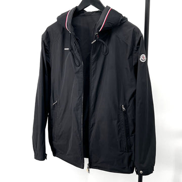 Moncler Hooded Windbreaker Jacket Black 155547499