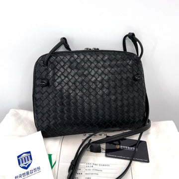 BOTTEGA VENETA Intrecciato Nodini Umhängetasche Schwarz 155547556