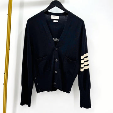 Thom Browne Diagonal Armband Mr. Tom Merino Wool Cardigan Black (MKC370A) 155547652
