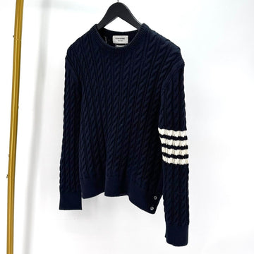 Thom Browne Diagonal Armband Cable Knit Navy (MKA402A) 155547670
