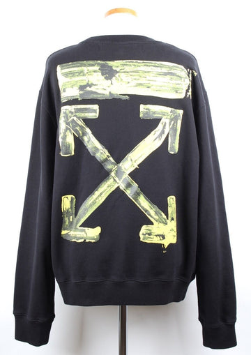 Off White Yellow Paint Sweatshirt XL 155553266