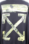 Off White Yellow Paint Sweatshirt XL 155553266 [P]