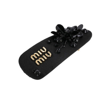 MIU MIU ヘアクリップ ロゴ サテン レディース ヘアクリップ 5IF092 2DOE F0002 126658310